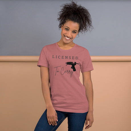 Licensed To Carry Hot Glue Gun Crafting T-Shirt - TCTCrafts