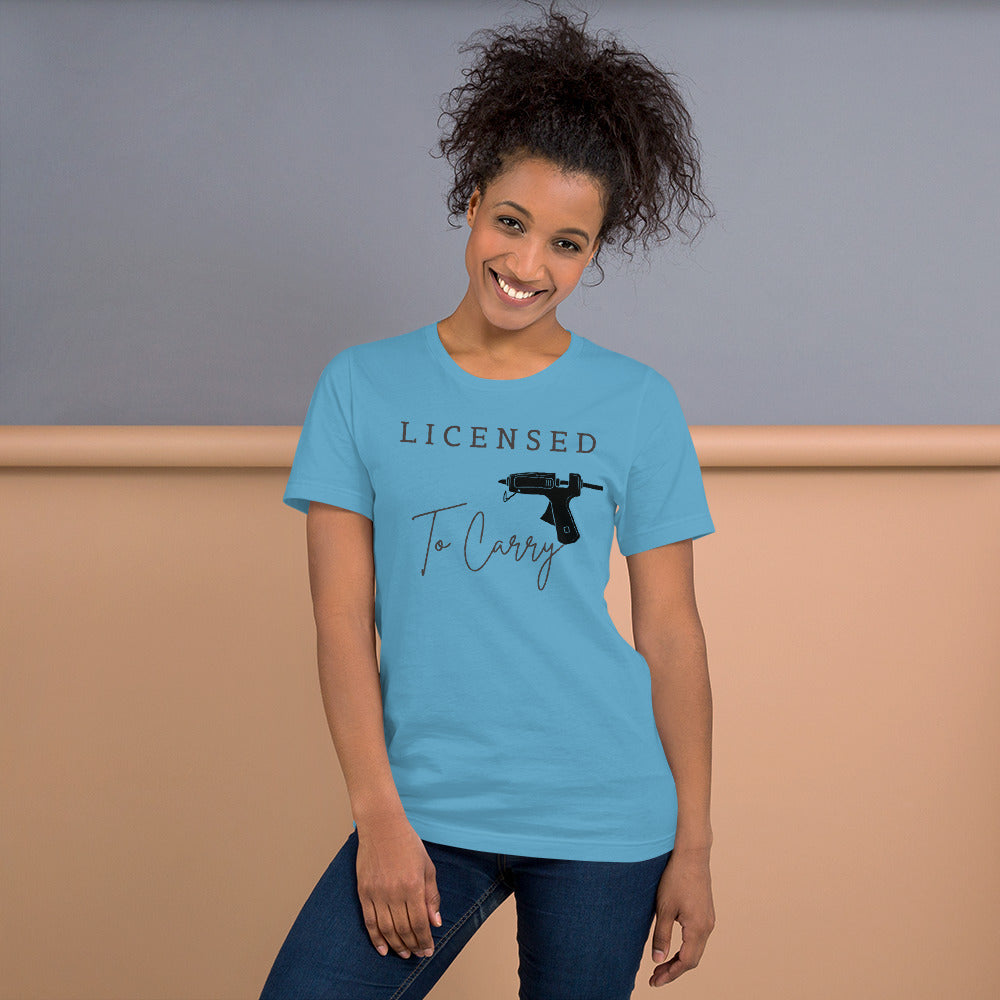 Licensed To Carry Hot Glue Gun Crafting T-Shirt - TCTCrafts