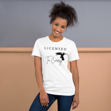 Load image into Gallery viewer, Licensed To Carry Hot Glue Gun Crafting T-Shirt - TCTCrafts